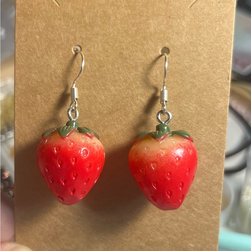 Strawberry earrings